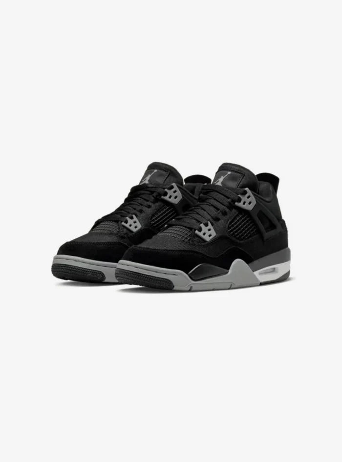 Air Jordan 4 Retro SE Black Canvas (GS)