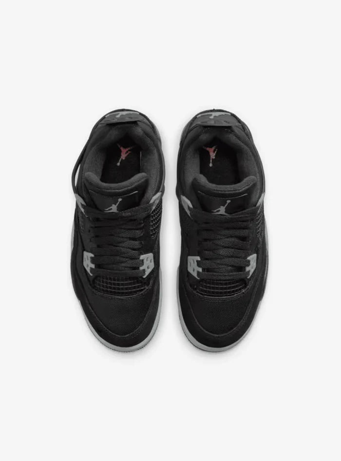 Air Jordan 4 Retro SE Black Canvas (GS)