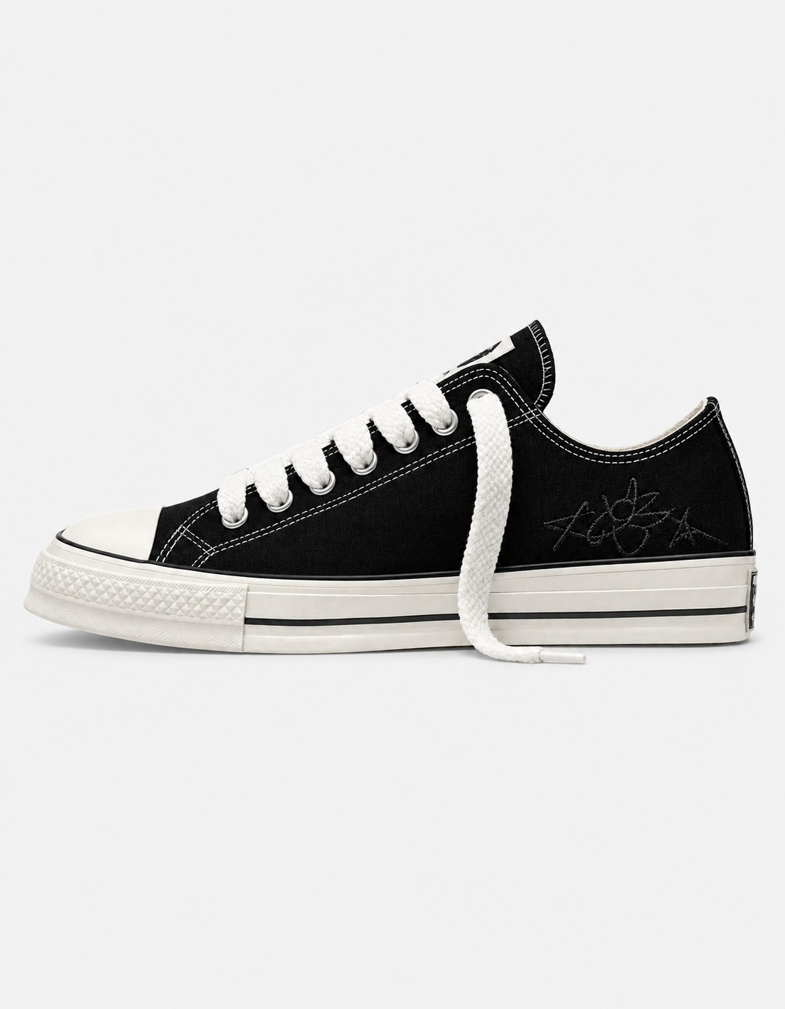 Converse Chuck Taylor All Star Throwback Low Waxed Denim Black