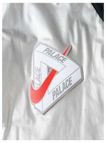 Palace X Nike England Dri Fit Academy Anthem Jacket Pewter Grey Bright Crimson Black