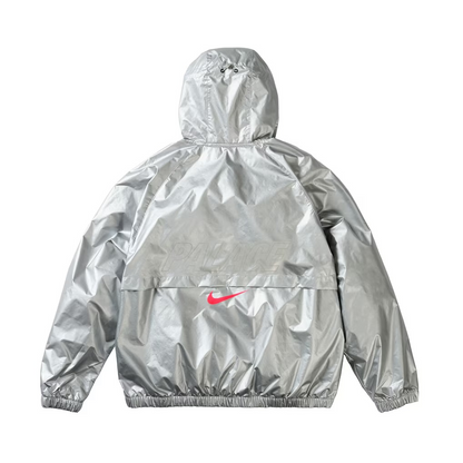 Palace X Nike England Dri Fit Academy Anthem Jacket Pewter Grey Bright Crimson Black