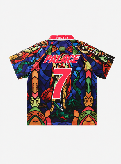 Palace X Nike England Dri Fit Football Jersey Bright Crimson