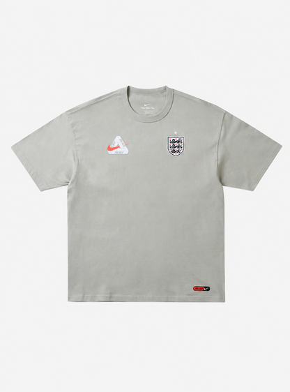 Palace X Nike England T Shirt Pewter Grey