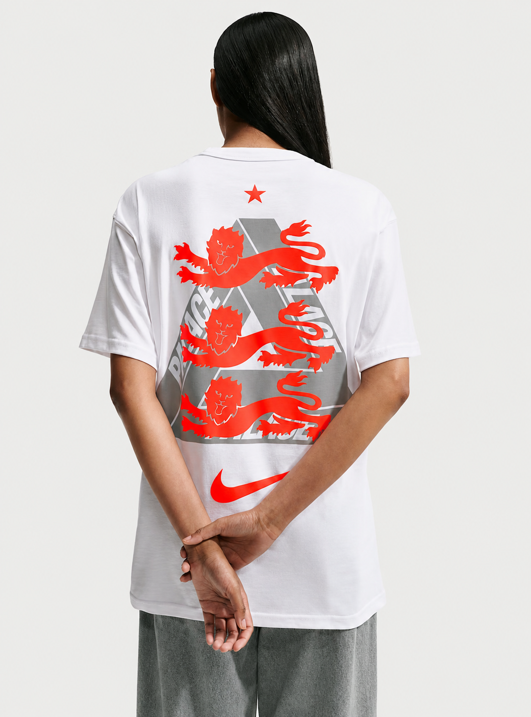 Palace X Nike England T Shirt White