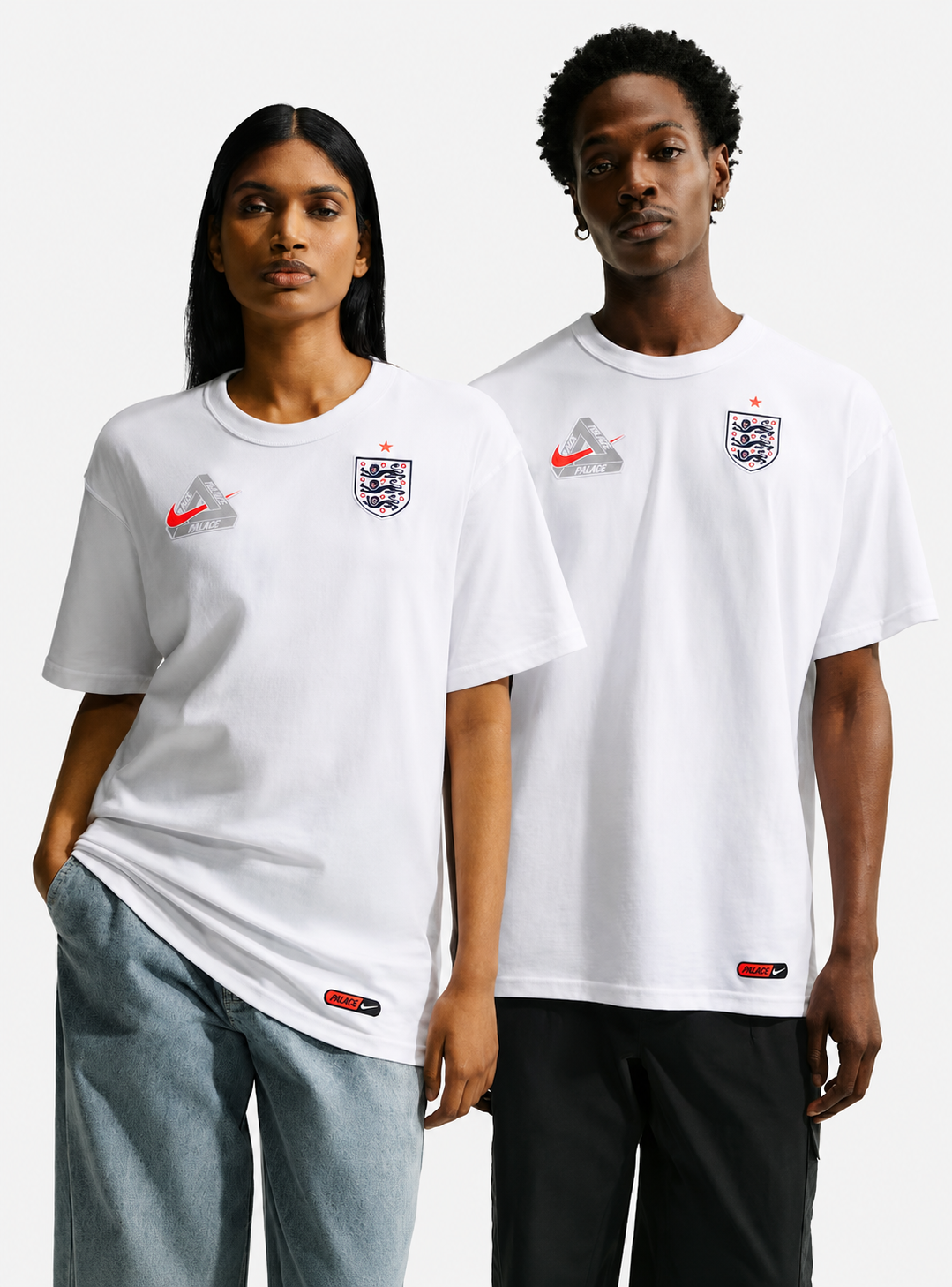 Palace X Nike England T Shirt White
