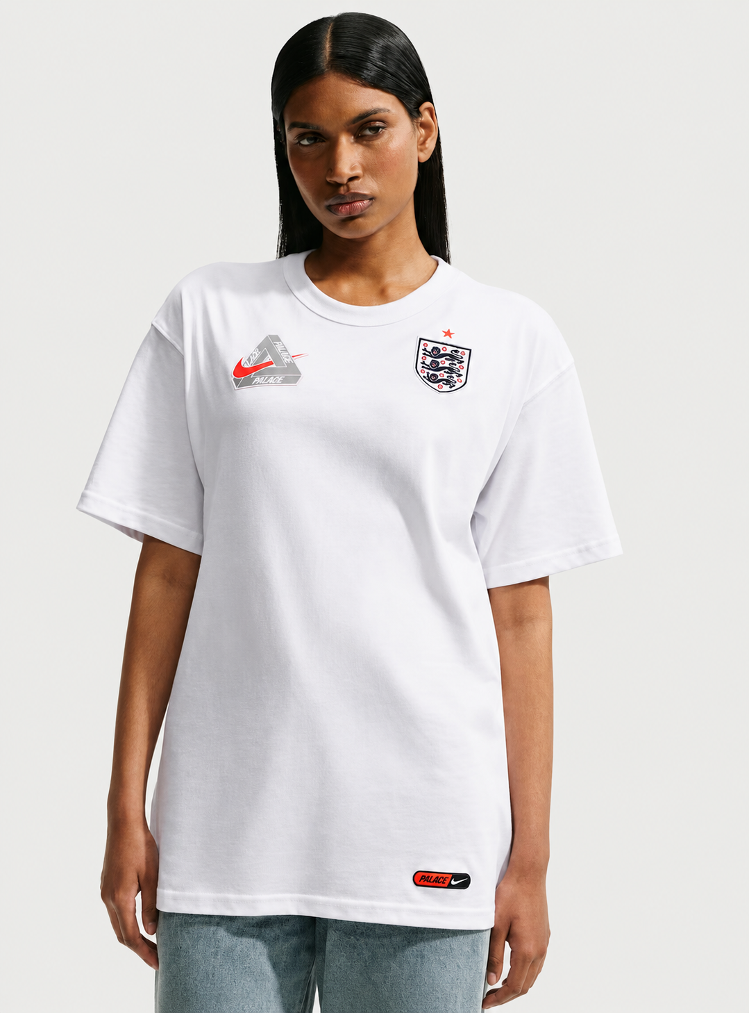 Palace X Nike England T Shirt White