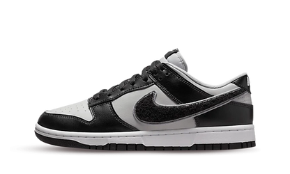 DUNK LOW CHENILLE SWOOSH GREY BLACK