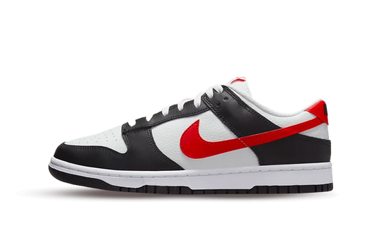 Dunk Low Black White Red